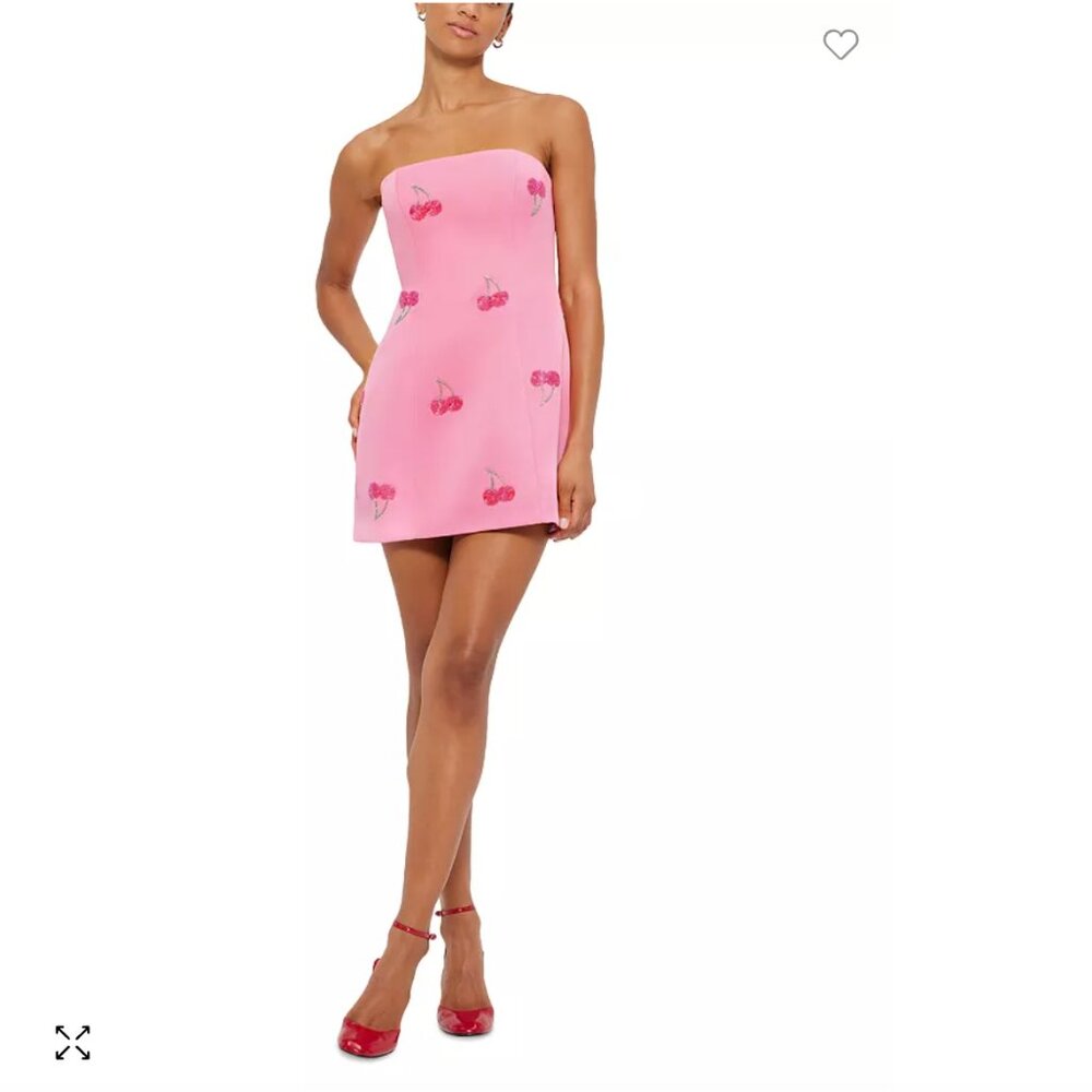 LEO LIN Emily Appliqué Midi Dress size 2